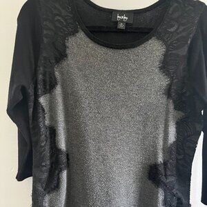 Black & Grey Sweater Dress